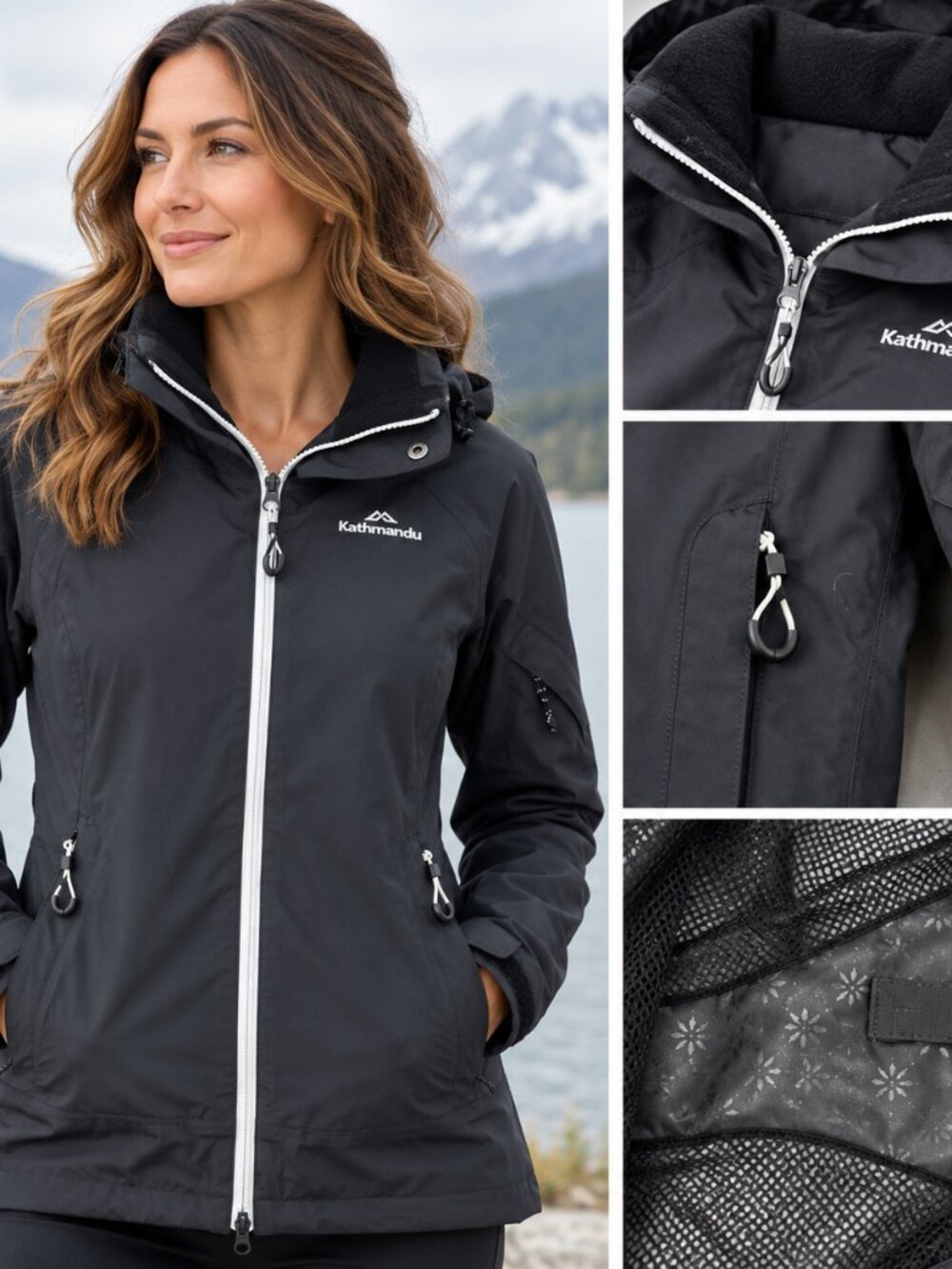 Kathmandu NGX2 Women’s Waterproof Windproof Breathable Hooded Rain Jacket 8